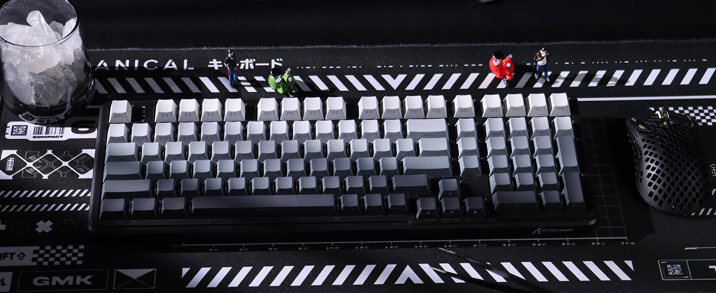 MAMBASNAKE x Attack Shark X98 Wireless Mechanical Keyboard,Gasket Hot Swappable Custom Keyboard,Bluetooth 5.0/2.4G/Wired