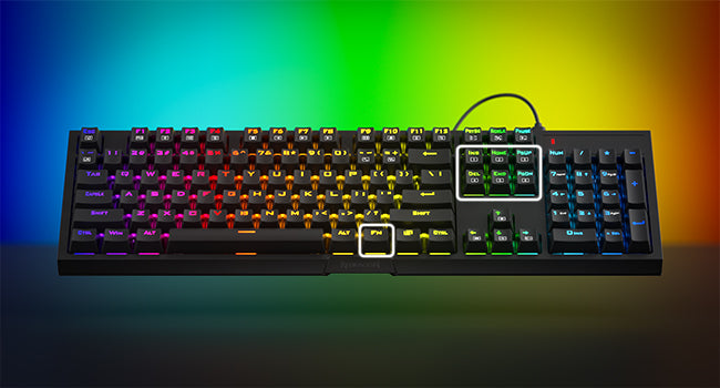 Redragon K670 RGB Backlit Gaming Keyboard, 104 Keys Hot-Swap Mechanical Keyboard, Upgraded Socket, Quiet Linear Red Switch