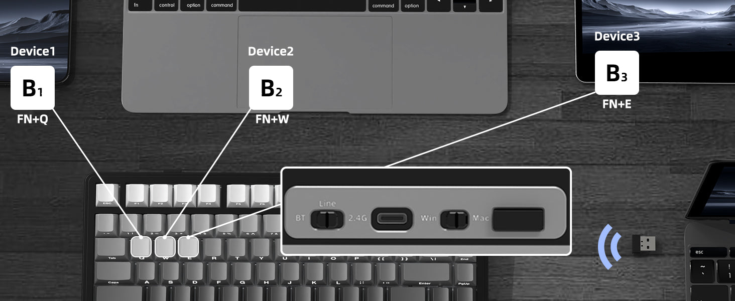 MAMBASNAKE x ATTACK SHARK X85 Gasket Mechanical Keyboard with Knob,75% Tri-Mode(BT5.0/2.4G/USB-C) Wireless Gaming Keyboard