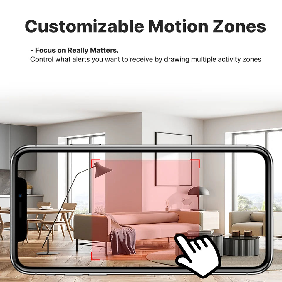 Vstarcam 2MP Indoor 2.4G WiFi Cameras for Home Security,Pet Baby Monitor, Spotlight Alarm,Pan & Tilt,APP Control,24/7 Recording