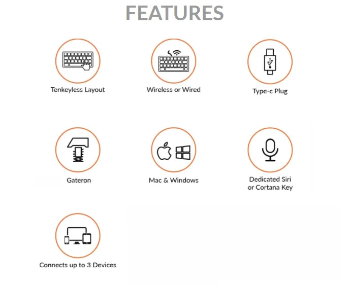 Keychron K8 A Wireless Bluetooth Mechanical Keyboard 87 Keys Gateron Switch White Backlight Keyboard for Mac Windows