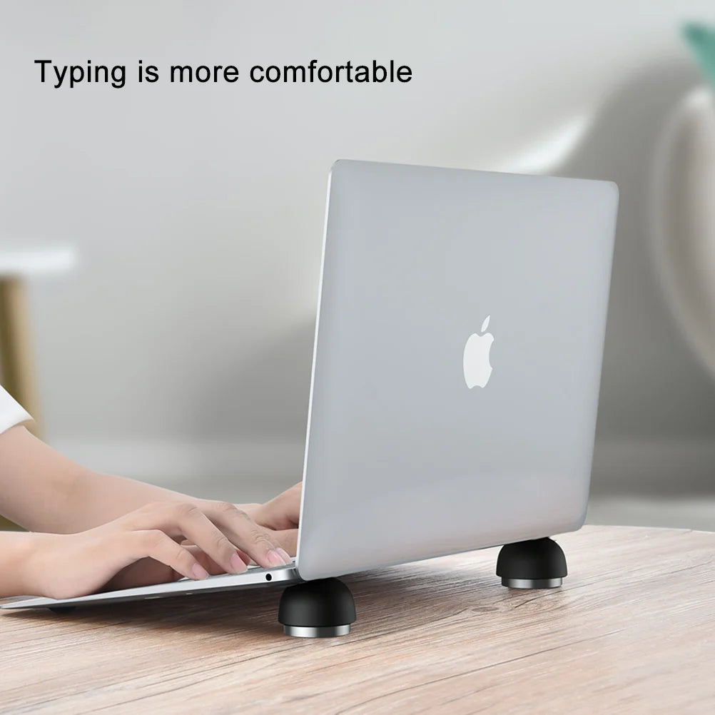 Oatsbasf Laptop Stand Portable Cooling Pad For MacBook Pro Air Mushroom Tablet Holder Mini Magnetic Notebook Support Bracket