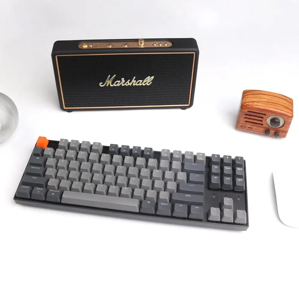 Keychron K8 A Wireless Bluetooth Mechanical Keyboard 87 Keys Gateron Switch White Backlight Keyboard for Mac Windows