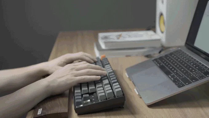 Keychron K8 A Wireless Bluetooth Mechanical Keyboard 87 Keys Gateron Switch White Backlight Keyboard for Mac Windows