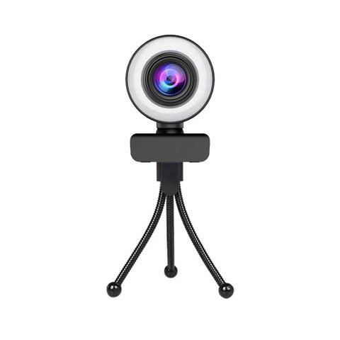 New 2K Webcam 4K Full HD Web Camera With Microphone LED Fill Light USB Web Cam Rotatable For PC Computer Laptop for Youtube