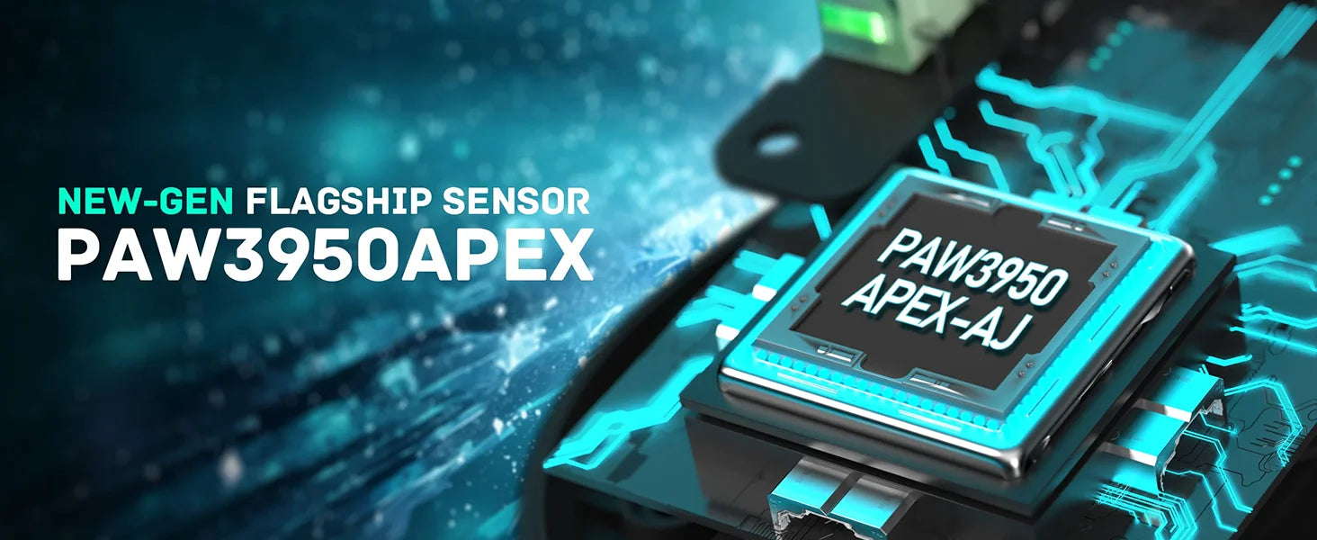 A.JAZZ AJ159APEX 8Khz Wireless Gaming Mouse Ultralight 56g with Magnetic Screen Charging Dock 42000DPI PAW3950 Sensor Tri Mode B