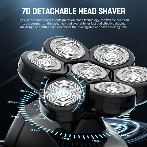 SEJOY Multifunctional  Electric Shavers Kits for Bald Head Shaver Beard Shaving Machine for Men Grooming Kit Husband Gift