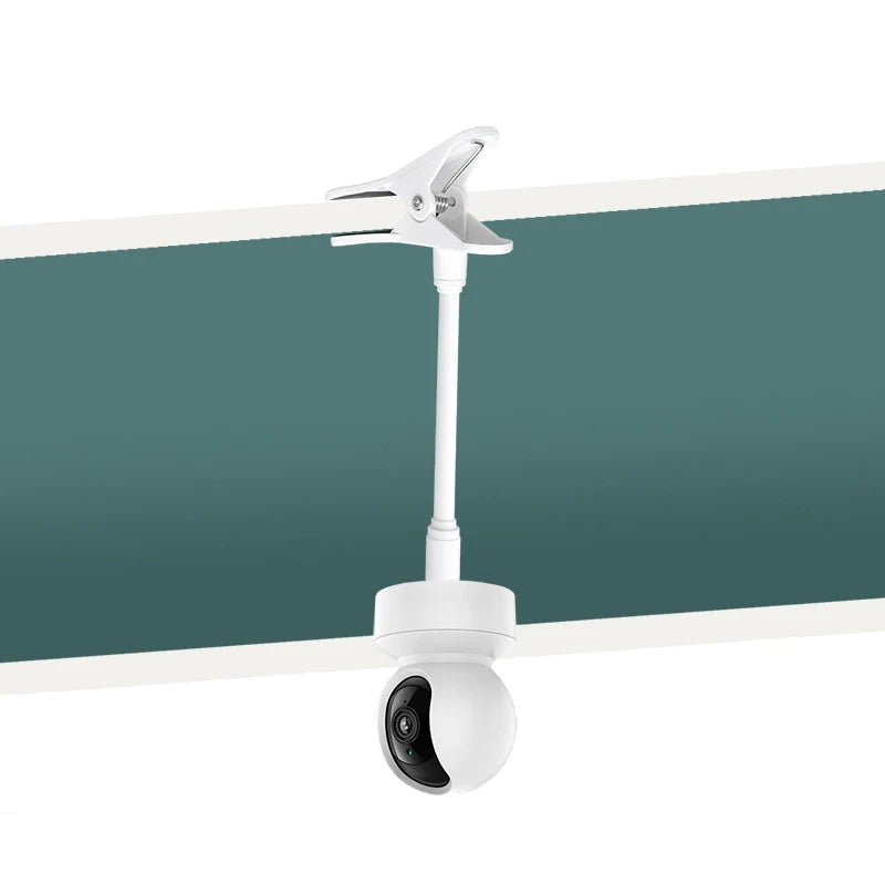 No Punching Portable Clip Mount Webcam Stand For Baby Monitor Camera Holder Home Flexible Twist Mounting Kit Attaches To Crib