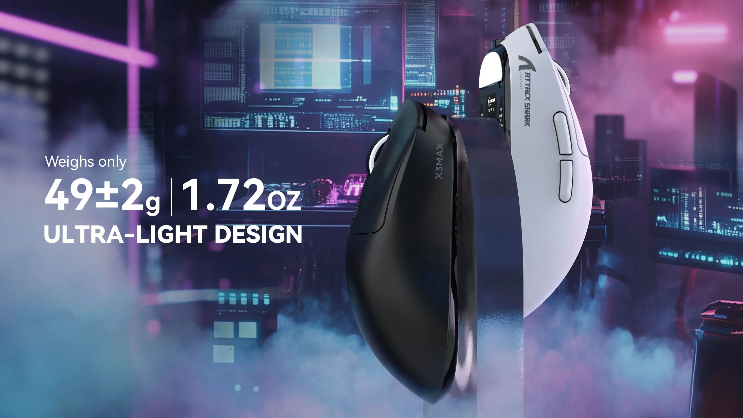 ATTACK SHARK X3MAX PAW3950 Wireless Gaming Mouse