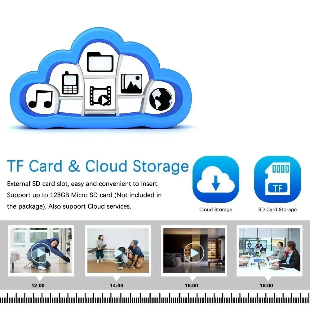 Tuya Wifi PTZ Cameras Smart Life Home Security Protection Video Surveillance Outdoor 5MP Two-Way Audio Baby Monitor Night Vision