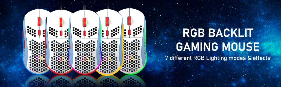 65% Wired Gaming Mechanical Keyboard and Mouse Combo,Mini 68 Keys,RGB Backlight, Lightweight RGB Honeycomb Optical Mouse