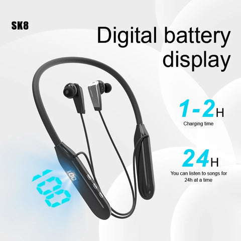 SK8 TWS Wireless Bluetooth Headset,With Mic Noise Reduction Earbuds,HiFi Stereo Earphone,Invisible Sleep Headphones