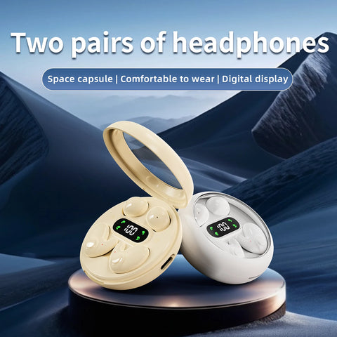 TWS wireless Bluetooth earphones, sports earphones+sleep aid earbuds, ultra long battery life, mini size, comfortable to wear