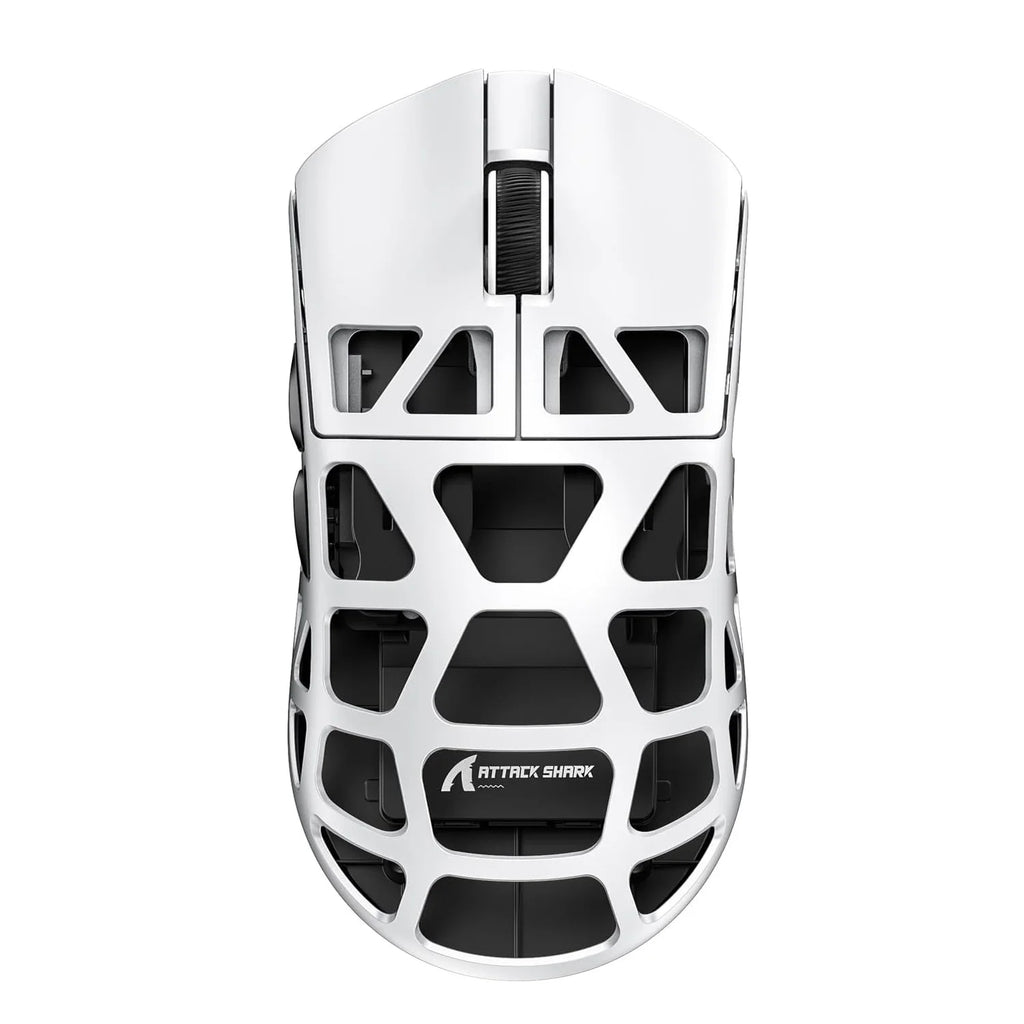 Attack Shark R3 Wireless Gaming Mouse,PAW3395 Up to 26K DPI 8KHz Return Rate,Magnesium Alloy 46G Ultralight Hollowed Design, Tri