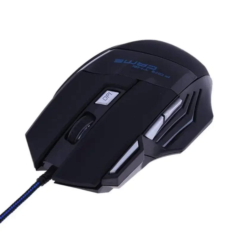 Wired Gaming Mouse 5500DPI 7-Color LED Backlight Optical Mouse Gamer USB 7 Buttons PC Gamer Computer Laptop Desktop Mice