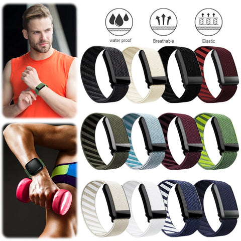 Nylon Fitness Band for Whoop Soft Adjustable Replacement Strap Breathable Protector Sweatproof Sport Tracking Band for Women Men