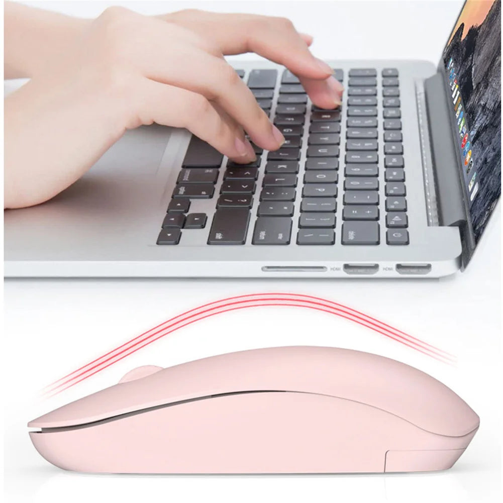 Bluetooth-compatible Mouse for Laptop iPad Air Pro Tablet PC Wireless Mouse Silent Computer Mice Portable Working Gaming Mouse