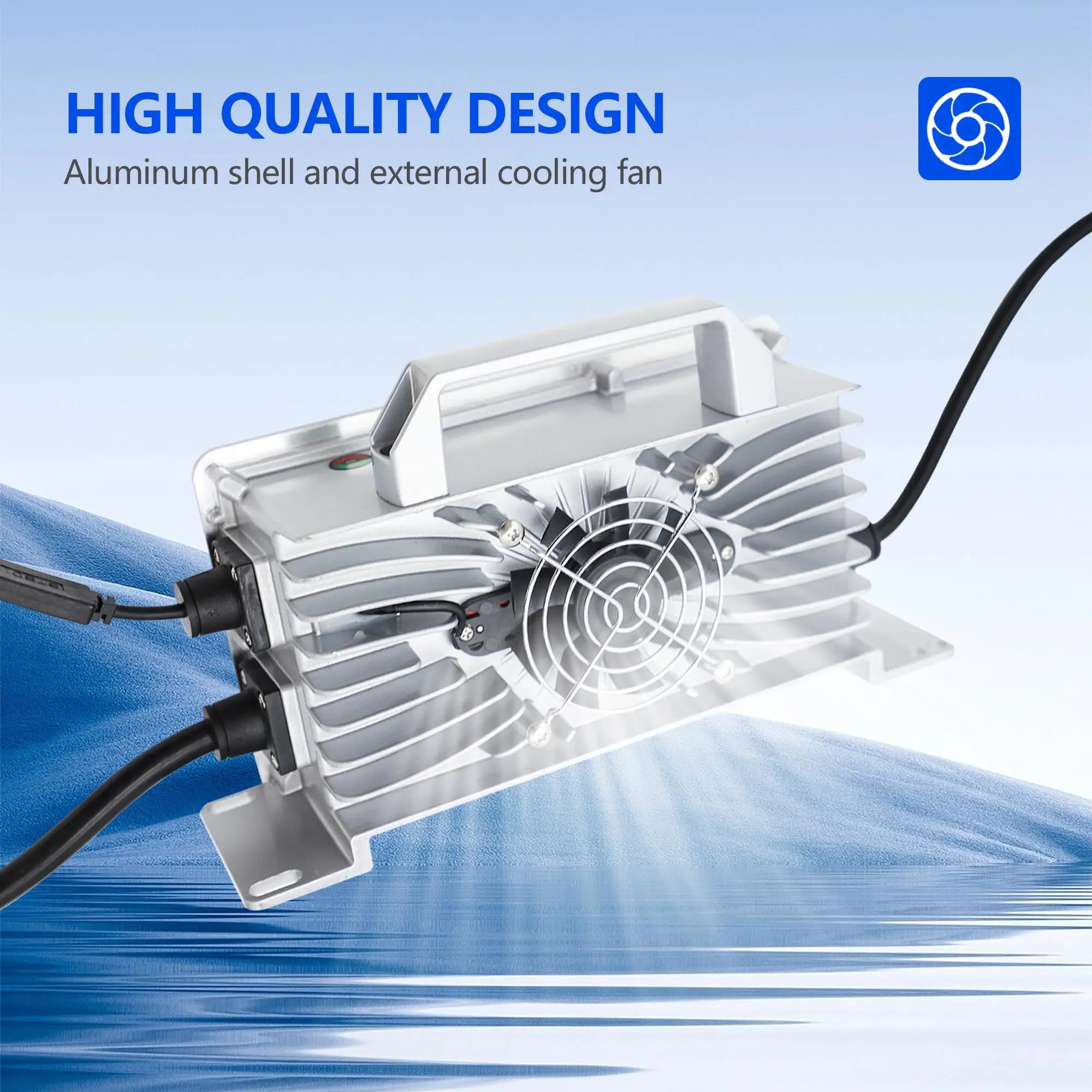 36V 18A Golf Cart Battery Charger for EZGO RXV TXT Club Car, Charger for Lead Acid Battery, IP67 Waterproof