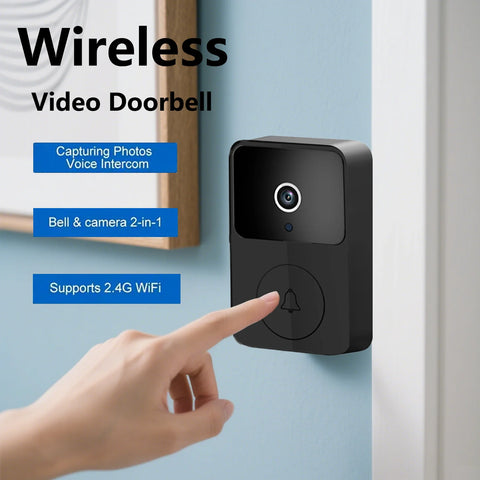 Smart Wireless Video Doorbell With Cloud Storage, Viewable Via Mobile App – ideal anti-theft Doorbell For Single Women.