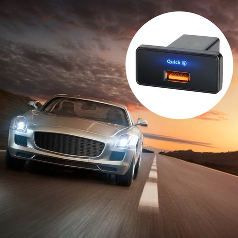 18W/30W RV USB Outlet Adapter Fast Charging Car Charger 12V-24V PD Type C/USB USB Phone Charger Adapter Panel for RV Boat Truck