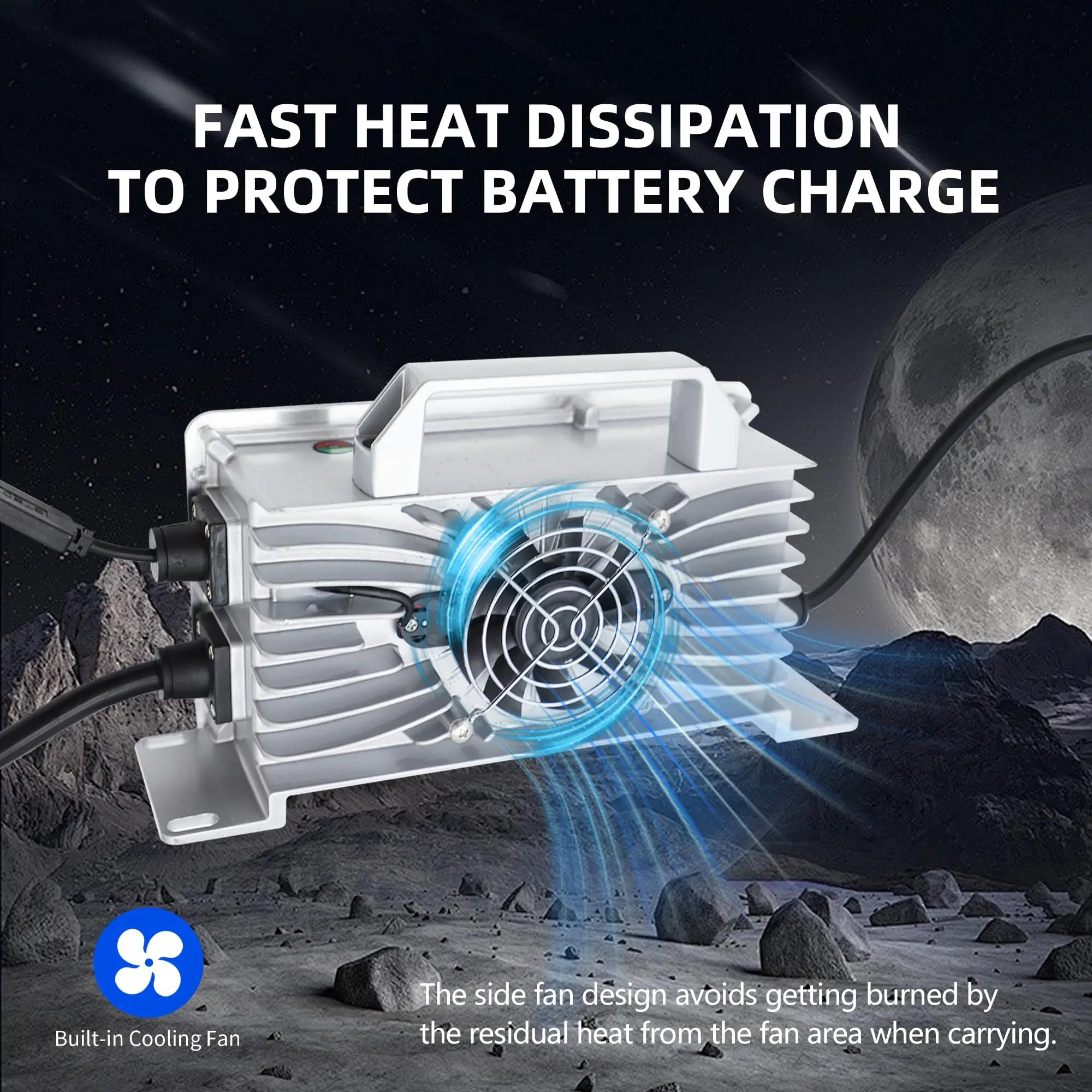 36V 18A Golf Cart Battery Charger for EZGO RXV TXT Club Car, Charger for Lead Acid Battery, IP67 Waterproof