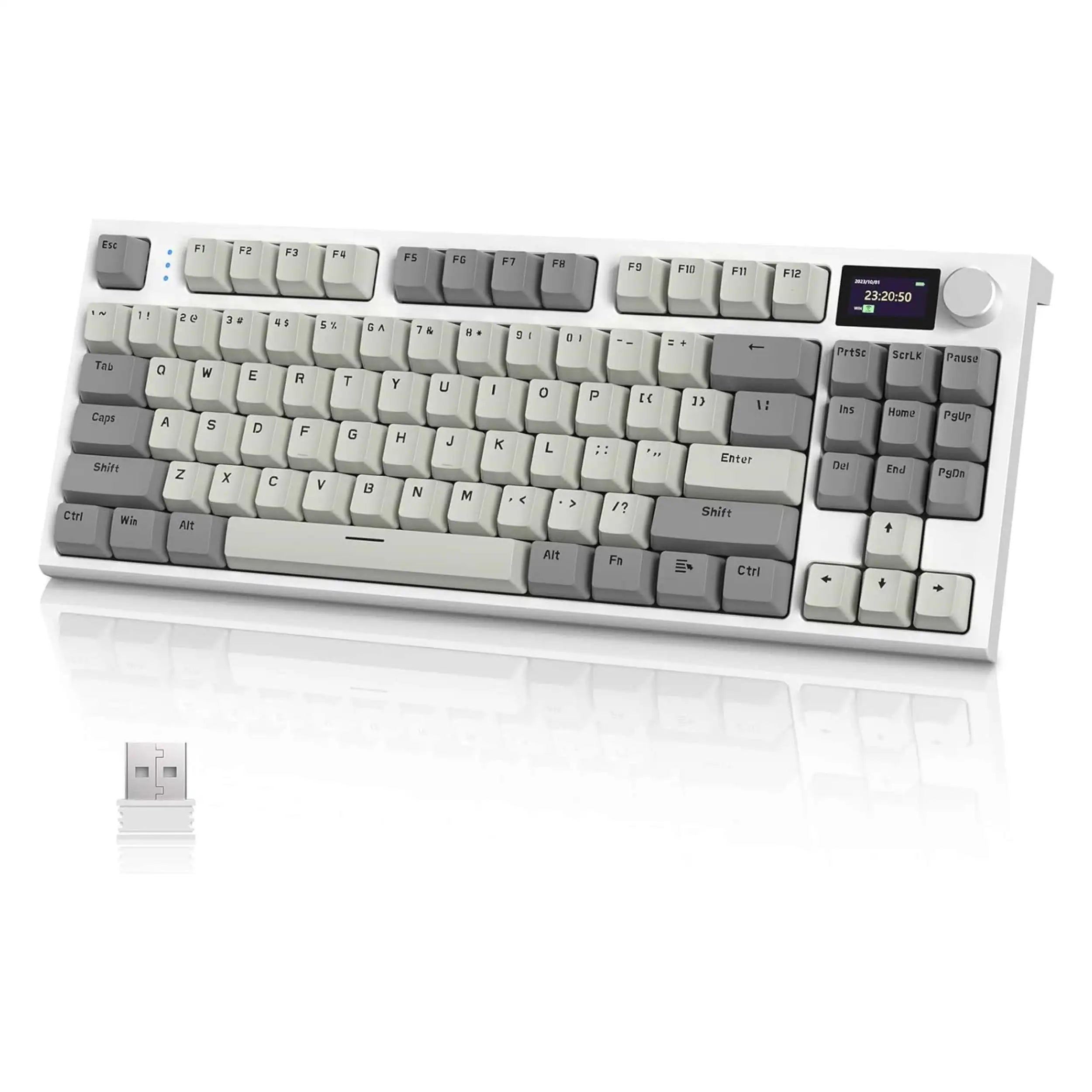 MAMBASNAKE x ATTACK SHARK RK86 RGB 75% Wireless Gasket Mechanical Keyboard,Triple Mode Bluetooth5.0/2.4G/USB-C