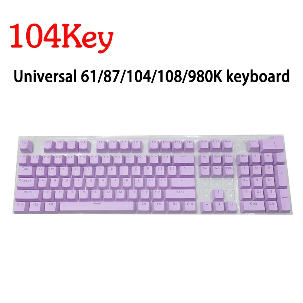 104pcs ABS Universal Mechanical Keyboard Keycaps Ergonomic Blank Keycaps For Cherry MX Keyboard Replacement Backlit Key Cap