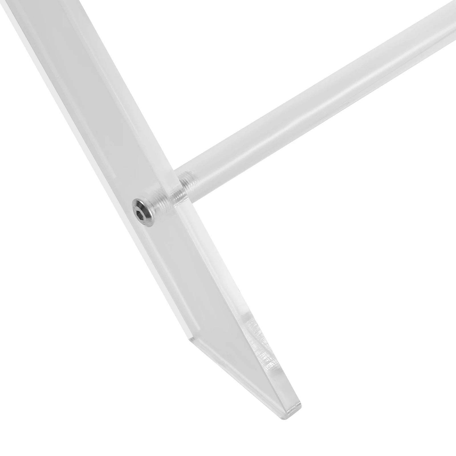 Acrylic Laptop Stand, Foldable X-Design with 22lb Capacity, 23.07" Height, 18.6x11.9" Clear Tabletop for Home/Office Use