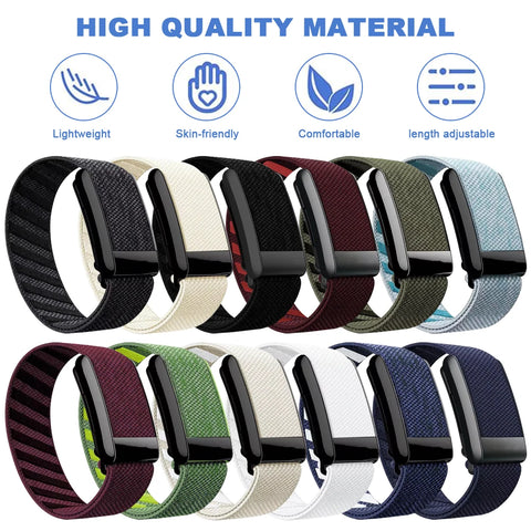 Nylon Fitness Band for Whoop Soft Adjustable Replacement Strap Breathable Protector Sweatproof Sport Tracking Band for Women Men