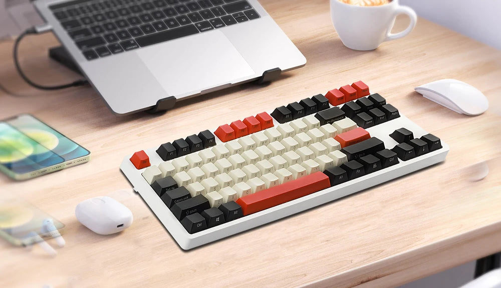 Keycaps Side Printed PBT Cherry MX Key Caps for 61/87 TKL/104/108 MX Switches Mechanical Keyboard