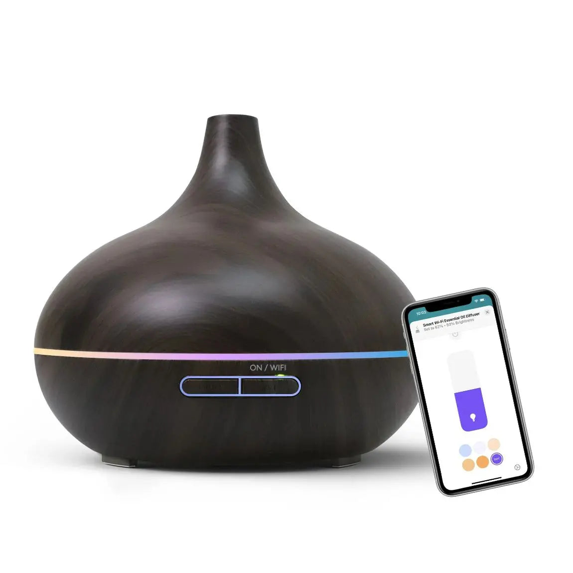 Meross Smart WiFi Wooden Essential Oil Diffuser Air Humidifier Voice Control Humificador For Bedroom Home Plants Support HomeKit