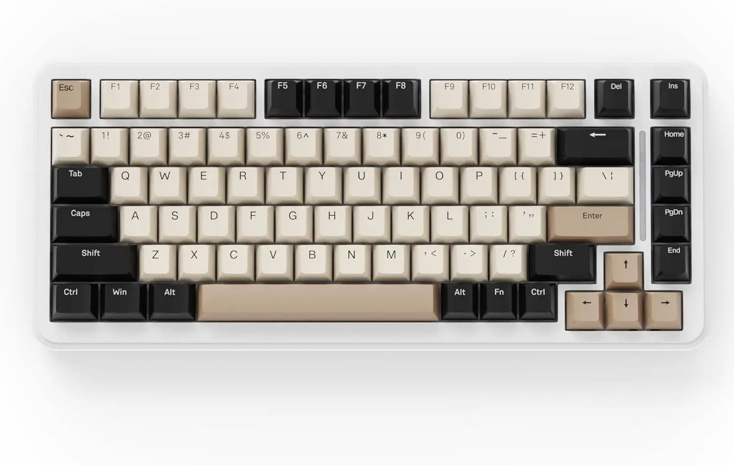 ATTACK SHARK M86 Wireless Mechanical Gaming Keyboard, 75% Gasket Hot Swappable RGB Custom Keyboard, Side Printed PBT Keycaps