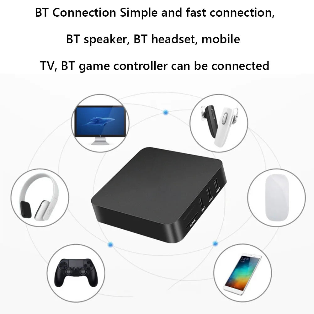 Smart TV Box MXQ-PRO 4K HD TV Box Android 12.0 2.4G 5G Dual-WIFI 3D Video Media Player 2GB RAM 16GB ROM Home Theater Set-top Box