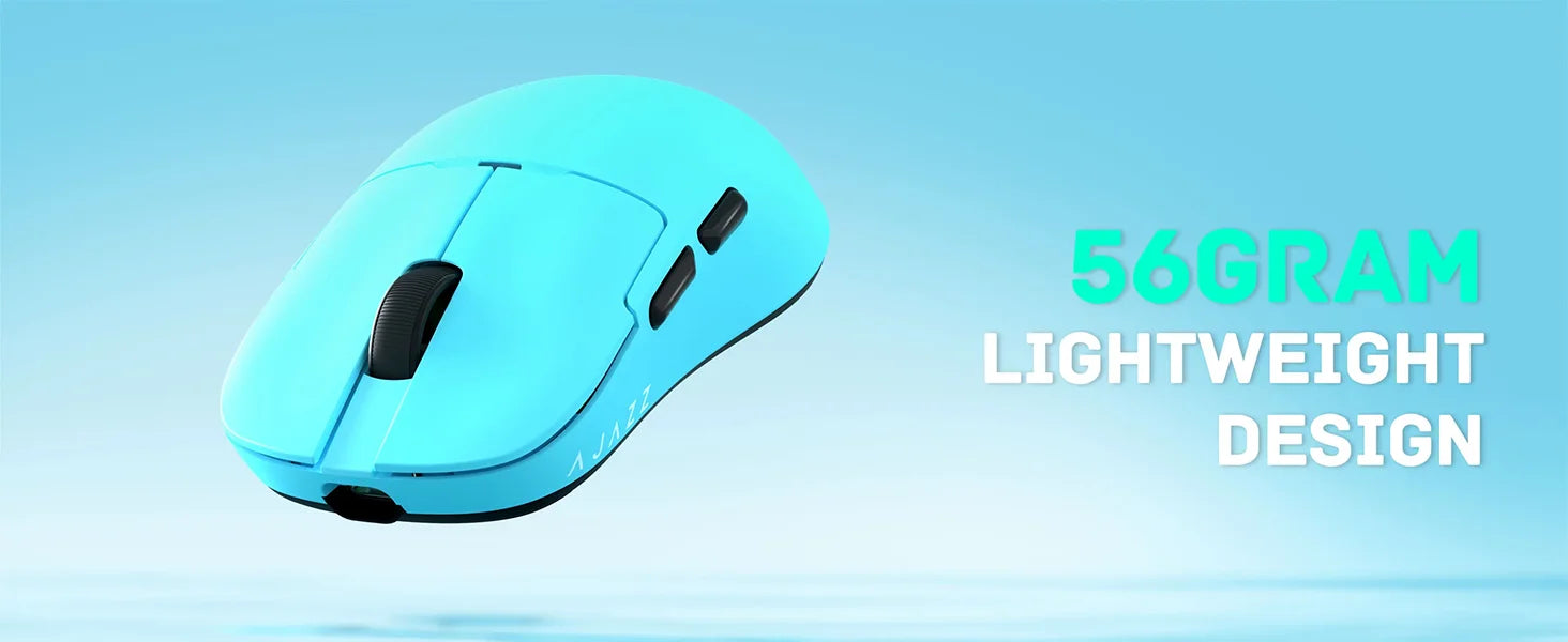 A.JAZZ AJ159APEX 8Khz Wireless Gaming Mouse Ultralight 56g with Magnetic Screen Charging Dock 42000DPI PAW3950 Sensor Tri Mode B