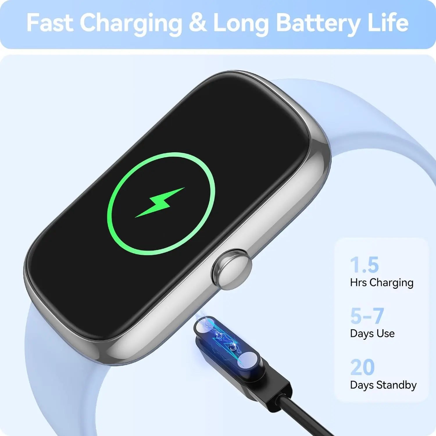 Fitness Tracker with Heart Rate Blood Oxygen Sleep Monitor, IP68 Waterproof Activity & Pedometer, smart Watches for Women Men