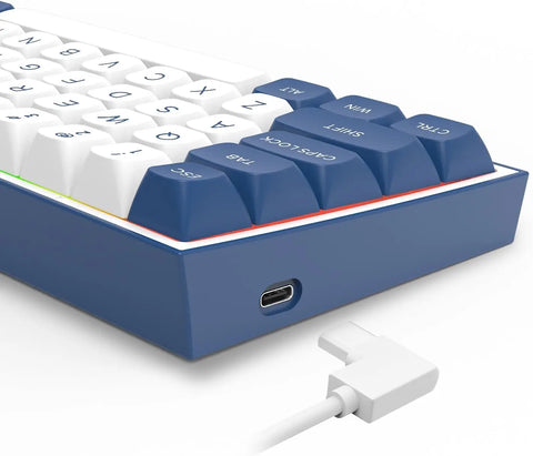 Redragon K717 PRO Custom QMK/VIA Gaming Keyboard, 61 Keys Wireless Programmable Mechanical Keyboard,Dragon Chant Switches