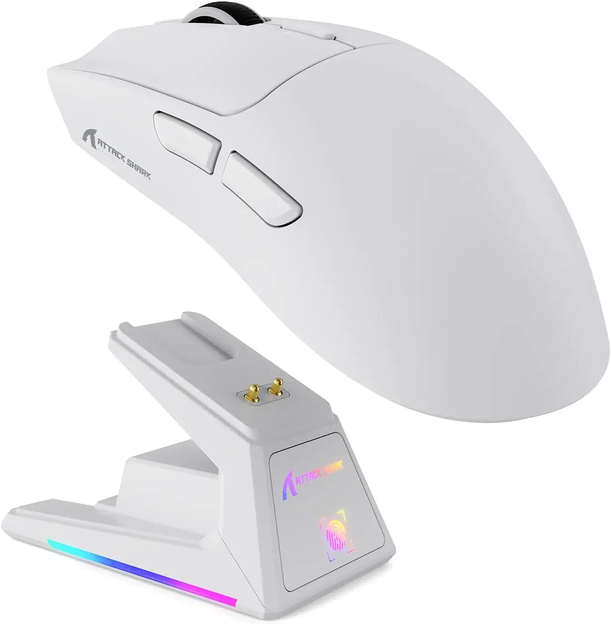 MAMBASNAKE x ATTACK SHARK X1 Wireless Gaming Mouse with RGB Charging Dock, PAW3395 PRO Sensor Up to 40K DPI