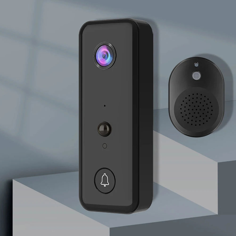 Video Doorbell Camera 2-Way Audio Doorbell with Camera PIR Motion Detection for Home Office