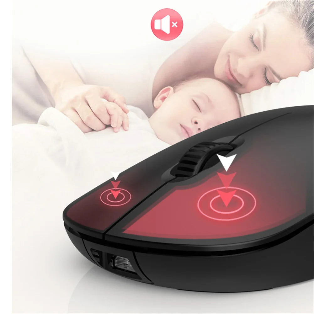 Bluetooth-compatible Mouse for Laptop iPad Air Pro Tablet PC Wireless Mouse Silent Computer Mice Portable Working Gaming Mouse