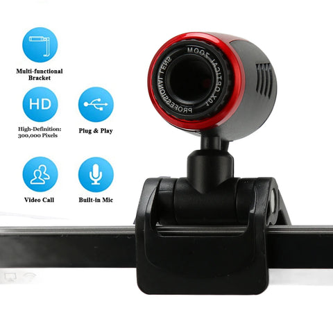 Desktop Camera USB2.0 with MIC HD Webcam Web Camera Cam 360 Degree for Computer PC Laptop for Skype / MSN Web Camera USB Camera