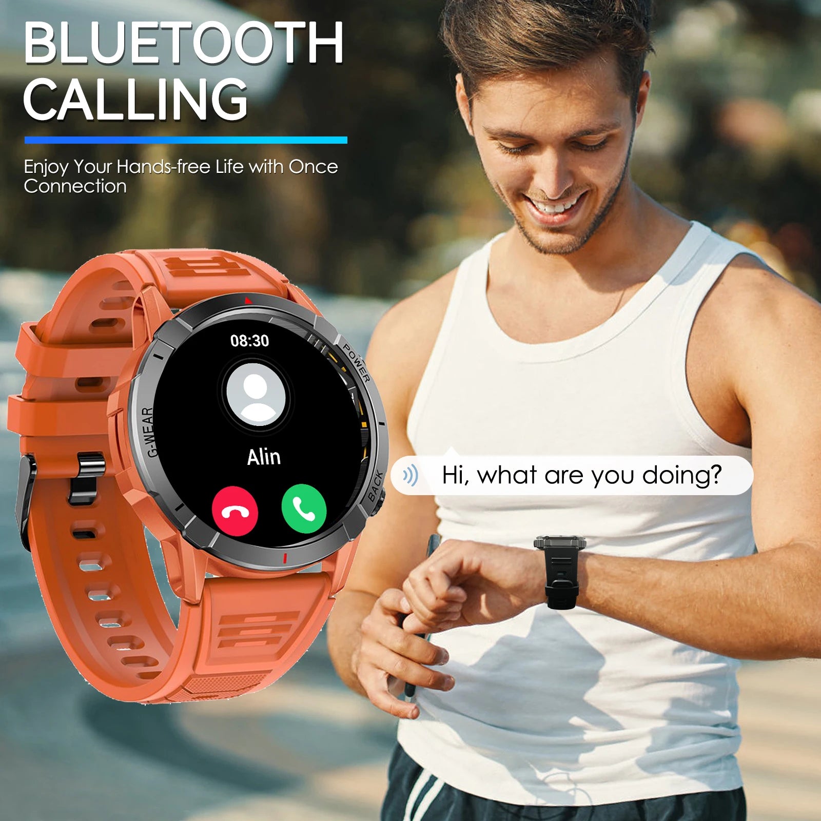 LaNikar Smart Watches with Activity Tracker with Multiple Sport Modes Heart Rate Sleep Blood Oxygen Monitor for iPhone Android