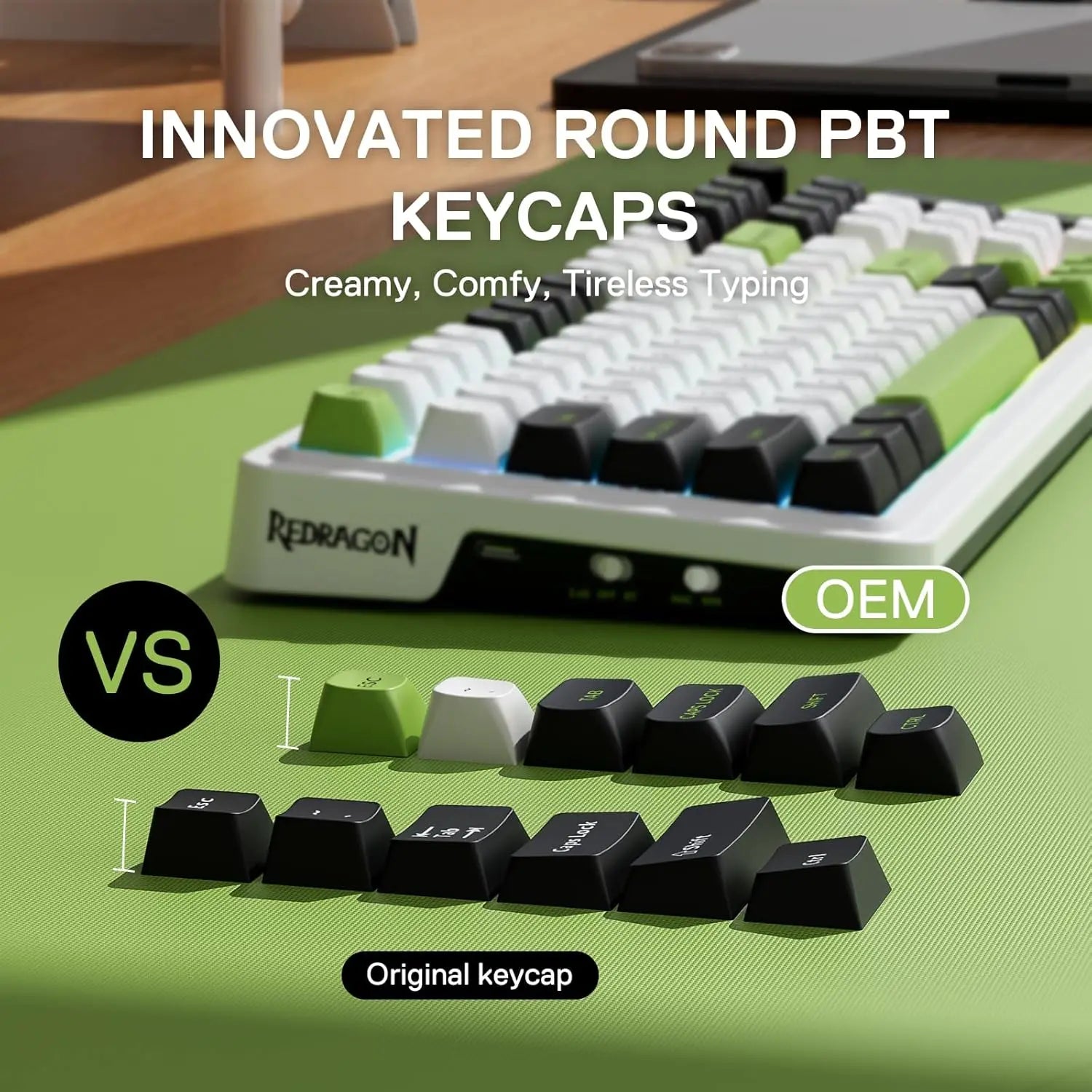 Redragon K686 PRO 98 Keys Wireless Gasket RGB 3-Mode PBT 5-Layer Noise Dampening Hot-Swap Gaming Mechanical Keyboard