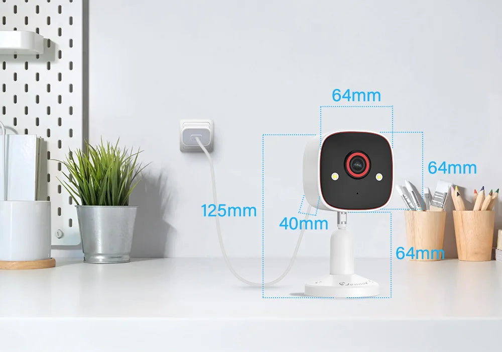 2K Indoor WiFi Home Security Camera 2-Way Audio Cloud & SD Card Storage Ai Detection 3MP HD Smart Home Baby Monitor Pet Dog Cam