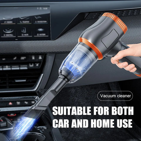 Car Wireless Vacuum Cleaner Strong Suction Handheld Wet Dry Auto Vacuum Home & Car Dual Use Mini Vacuum Cleaner Home Appliance