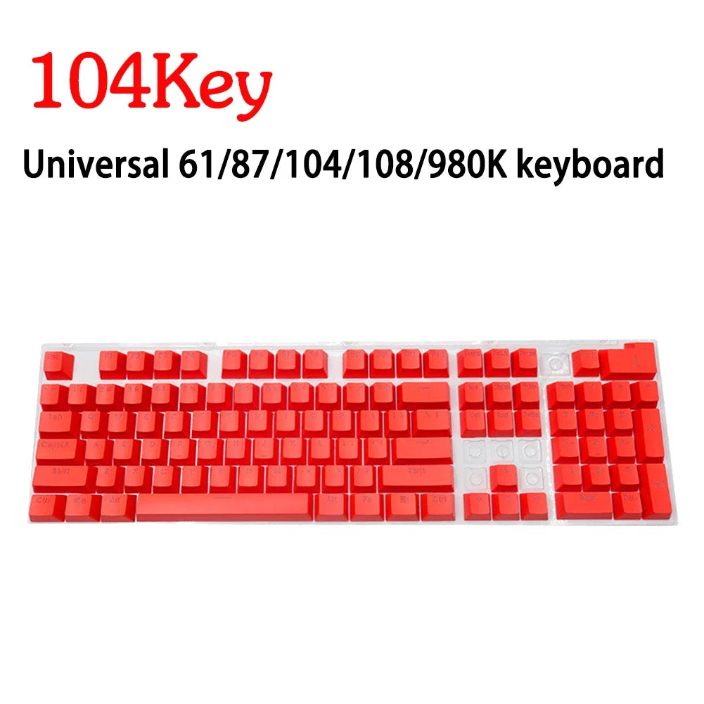 104pcs ABS Universal Mechanical Keyboard Keycaps Ergonomic Blank Keycaps For Cherry MX Keyboard Replacement Backlit Key Cap
