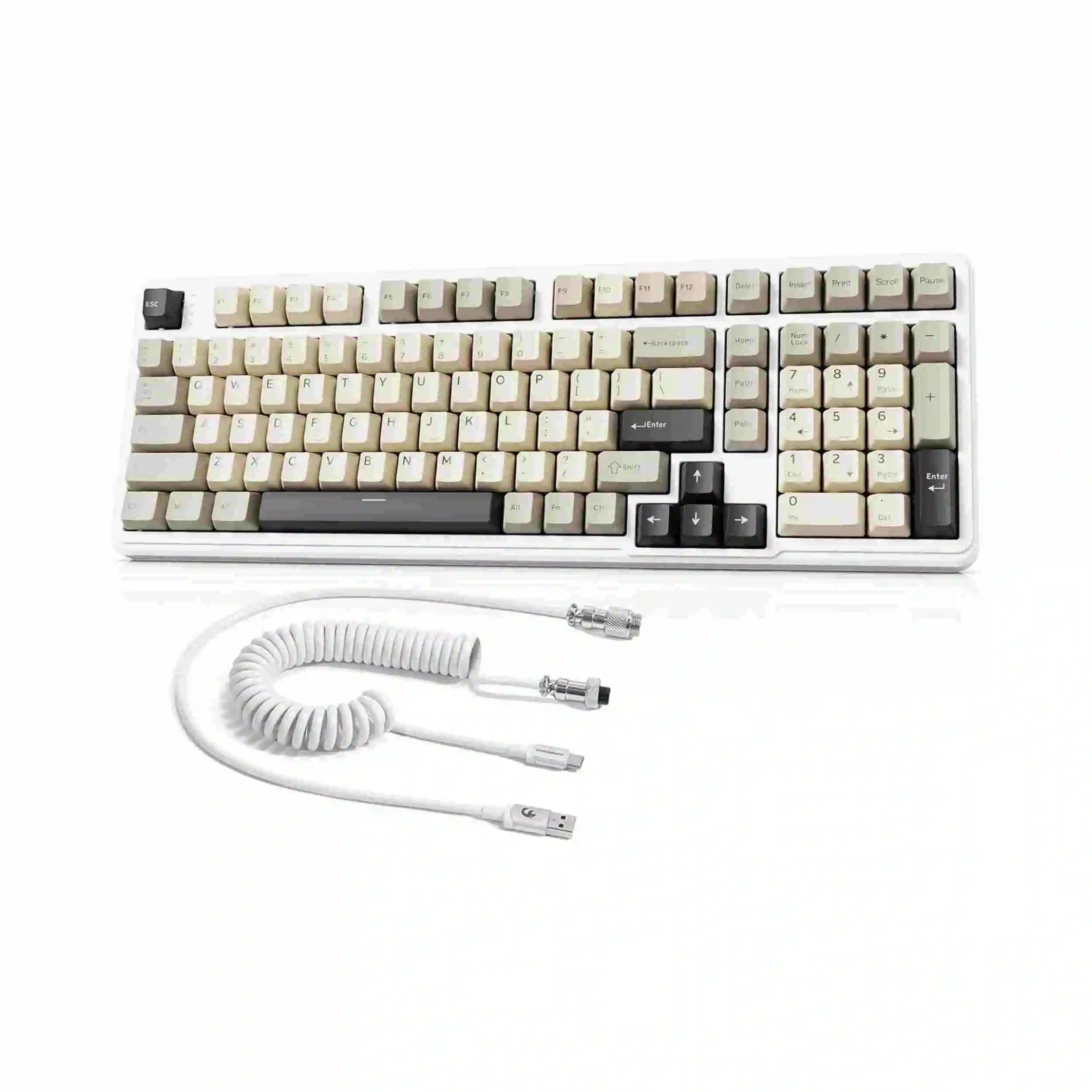 MAMBASNAKE x Attack Shark X98 Wireless Mechanical Keyboard,Gasket Hot Swappable Custom Keyboard,Bluetooth 5.0/2.4G/Wired