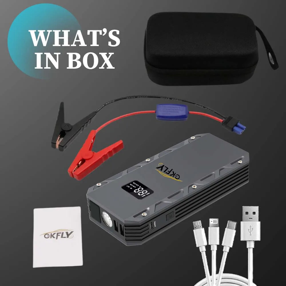 High Power 5000A Starting Device 12V Car Jump Starter Petrol Diesel Car Charger Starter Cables For Car Battery Booster Buster