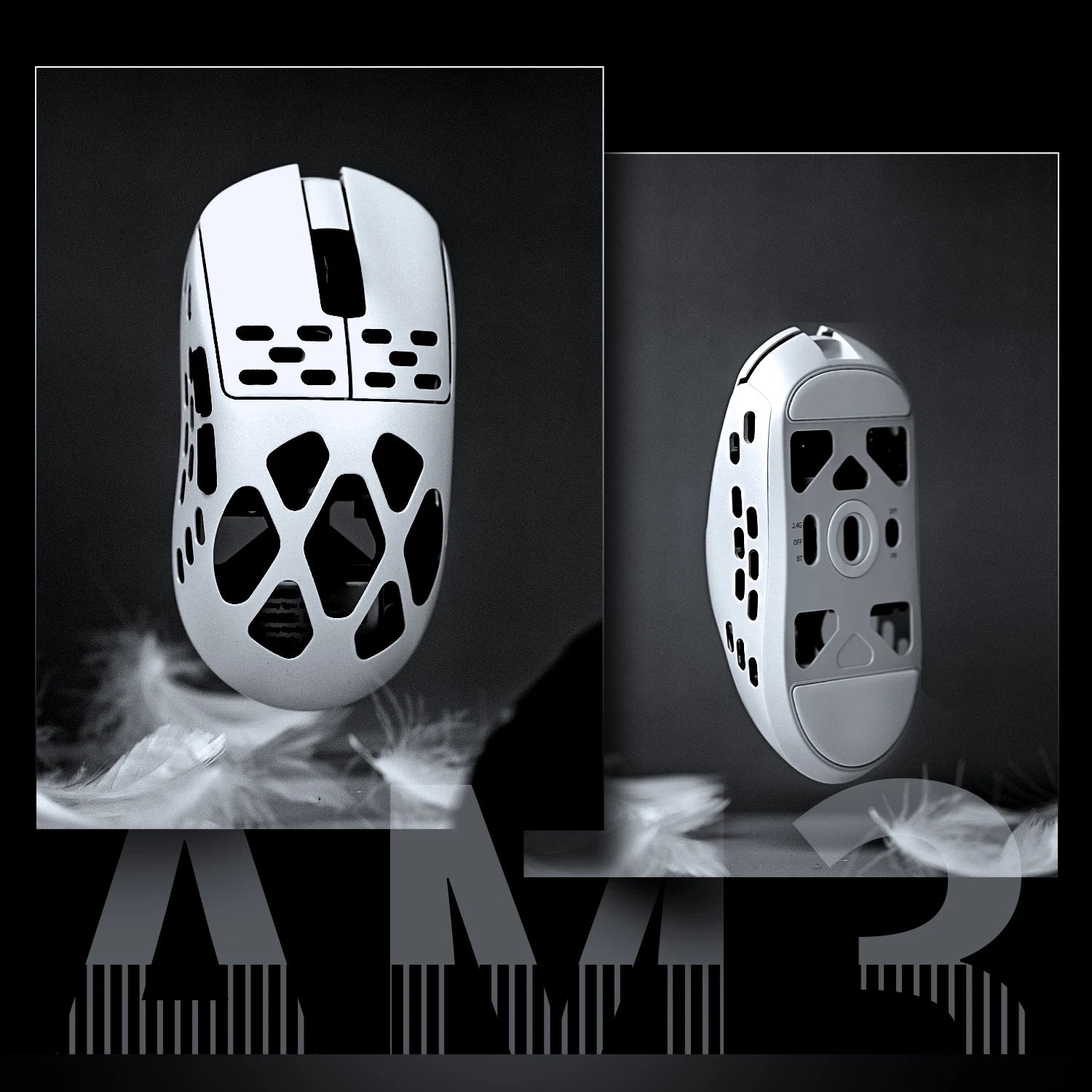 AJAZZ AM3 MAX wireless gaming mouse, lightweight all-magnesium alloy, supports 8K return rate, 30000DPI, PAW3950