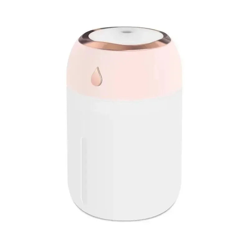 Mini USB Portable Air Humidifier, Aroma Diffuser, LED Cool Light, Mist for Room, Home, Car, Plant Purifier, 330ml ﻿