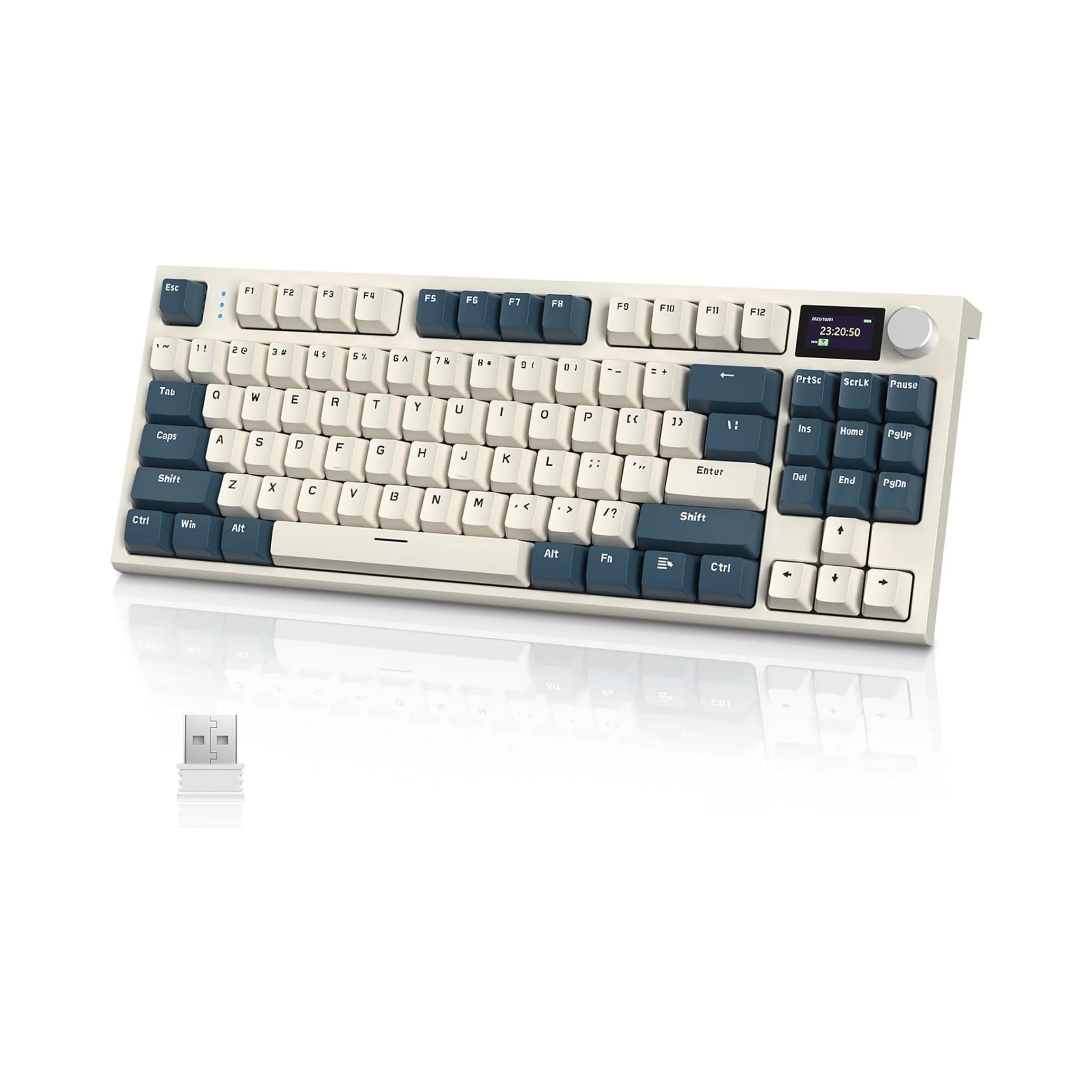 MAMBASNAKE x ATTACK SHARK RK86 RGB 75% Wireless Gasket Mechanical Keyboard,Triple Mode Bluetooth5.0/2.4G/USB-C